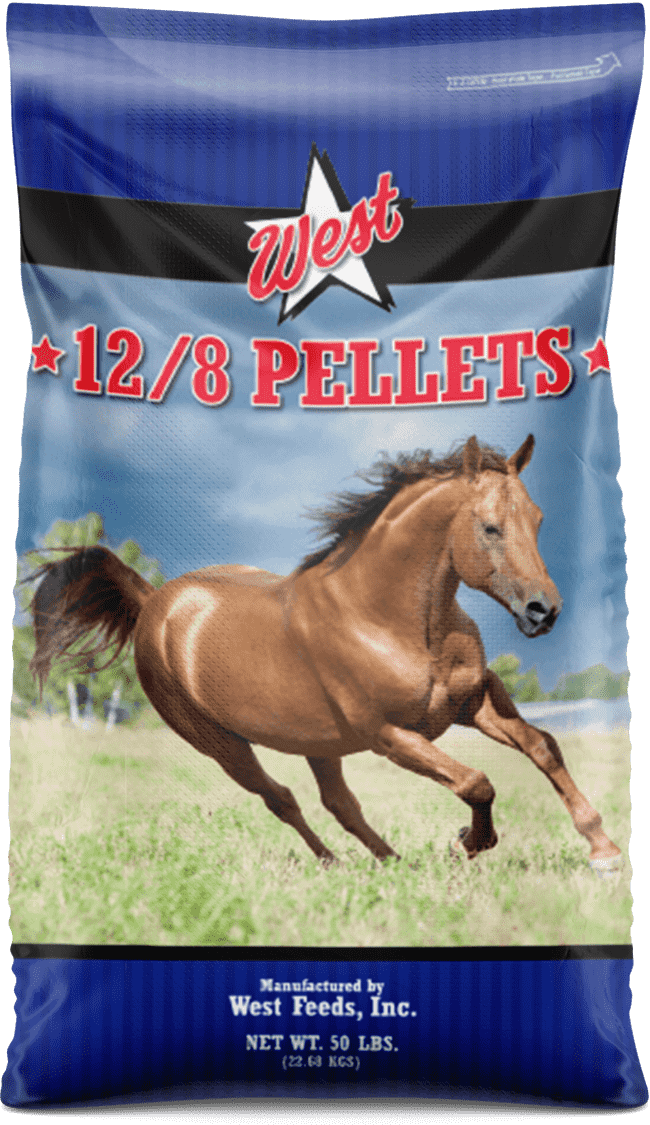 horse pellets feed bag